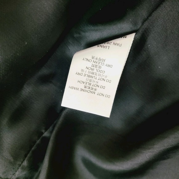 Reiss Puff-Sleeve Black Mini Dress Pleated Hem Minimalist Party‎ Womens 8 - Picture 12 of 13